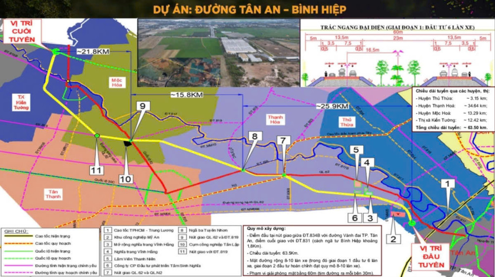 Long An đón tin vui: Chuẩn bị có thêm tuyến đường hơn 8.000 tỷ, rộng 10 làn xe, kết nối hàng loạt huyện và thị xã- Ảnh 1. Long An đón tin vui: Chuẩn bị có thêm tuyến đường hơn 8.000 tỷ, rộng 10 làn xe, kết nối hàng loạt huyện và thị xã- Ảnh 1.