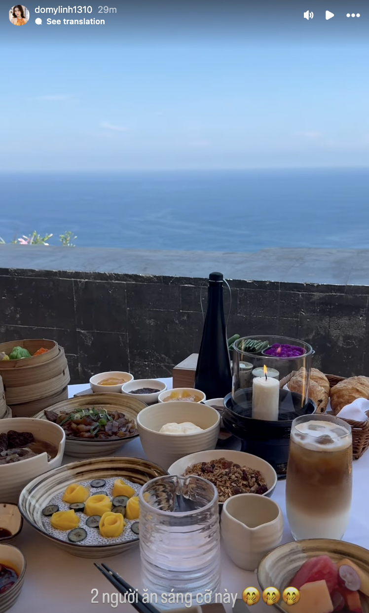 "Dâu hào môn" Đỗ Mỹ Linh tung ảnh hẹn hò Chủ tịch Hà Nội FC ở nước ngoài, bữa sáng thượng lưu gây chú ý- Ảnh 5. "Dâu hào môn" Đỗ Mỹ Linh tung ảnh hẹn hò Chủ tịch Hà Nội FC ở nước ngoài, bữa sáng thượng lưu gây chú ý- Ảnh 5.