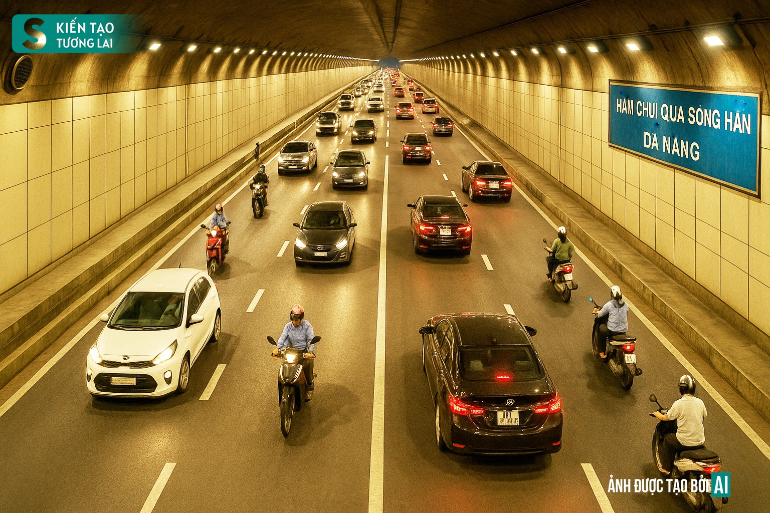Hầm vượt sông nổi tiếng giúp TP biển hàng đầu Việt Nam thêm đẳng cấp: Dài 1,67 km, trị giá 6.880 tỷ đồng- Ảnh 1.
