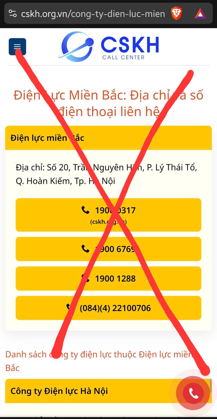 EVNNPC cảnh báo khẩn cấp trang web giả mạo thông tin lừa đảo khách hàng- Ảnh 1. EVNNPC cảnh báo khẩn cấp trang web giả mạo thông tin lừa đảo khách hàng- Ảnh 1.
