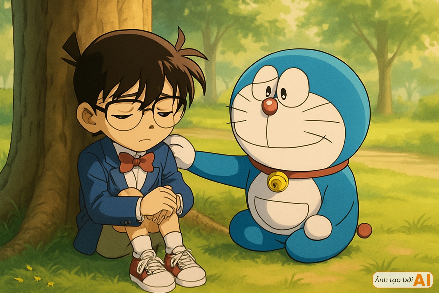 Cảnh tượng fan truyện tranh không bao giờ dám tưởng tượng: Khi Conan gặp Doraemon, họ sẽ là bộ đôi thay đổi mọi cuộc đời!- Ảnh 4. Cảnh tượng fan truyện tranh không bao giờ dám tưởng tượng: Khi Conan gặp Doraemon, họ sẽ là bộ đôi thay đổi mọi cuộc đời!- Ảnh 4.