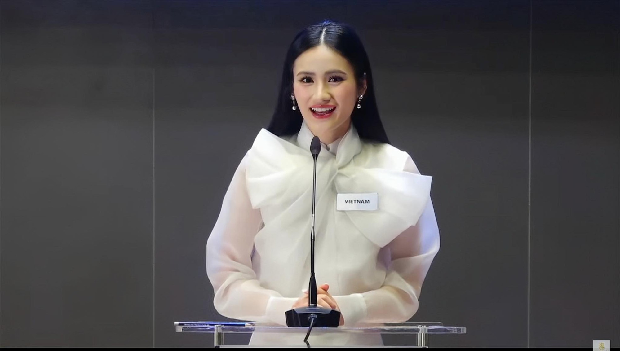 Full màn thuyết trình của Ý Nhi ở Miss World: "Bắn" tiếng Anh đỉnh nhưng tại sao vẫn bị nói là "khá nông"?- Ảnh 4. Full màn thuyết trình của Ý Nhi ở Miss World: "Bắn" tiếng Anh đỉnh nhưng tại sao vẫn bị nói là "khá nông"?- Ảnh 4.