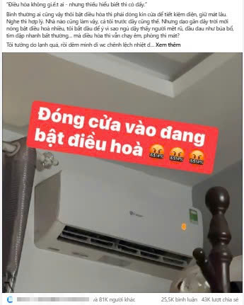 “Đóng chặt cửa vào, đang bật điều hòa” câu nói tưởng là chân lý nhưng hóa ra lại “Đóng chặt cửa vào, đang bật điều hòa” câu nói tưởng là chân lý nhưng hóa ra lại
