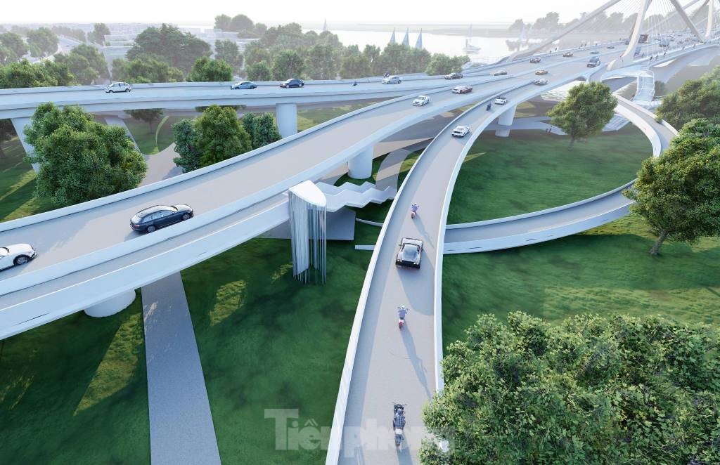Hình ảnh thiết kế 6 cầu qua sông Hồng sẽ khởi công năm 2025- Ảnh 5. Hình ảnh thiết kế 6 cầu qua sông Hồng sẽ khởi công năm 2025- Ảnh 5.