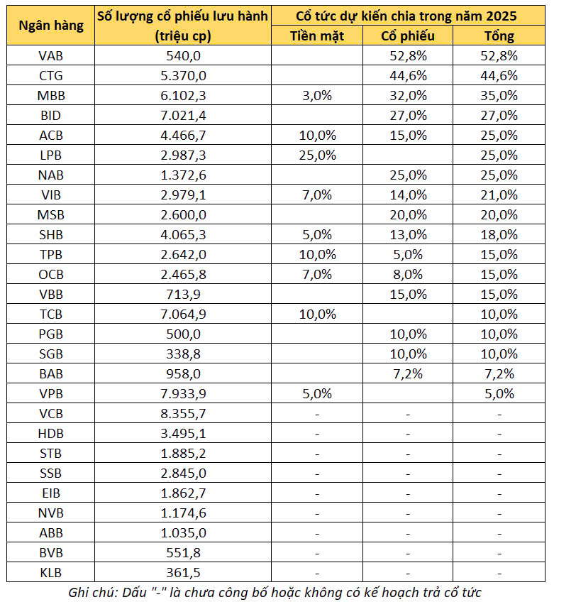 Không phải VietinBank hay MB, đây mới là ngân hàng trả cổ tức cao nhất trong năm 2025- Ảnh 1. Không phải VietinBank hay MB, đây mới là ngân hàng trả cổ tức cao nhất trong năm 2025- Ảnh 1.