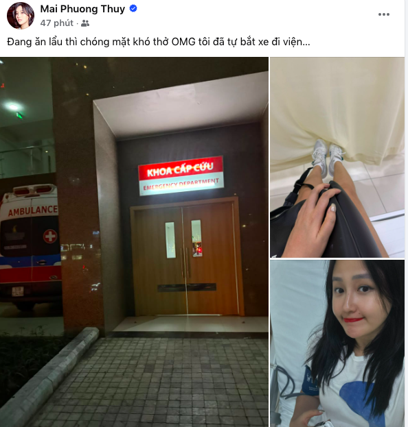 Hoa hậu Mai Phương Thúy đang ăn lẩu thì khó thở, nhập viện gấp- Ảnh 1. Hoa hậu Mai Phương Thúy đang ăn lẩu thì khó thở, nhập viện gấp- Ảnh 1.