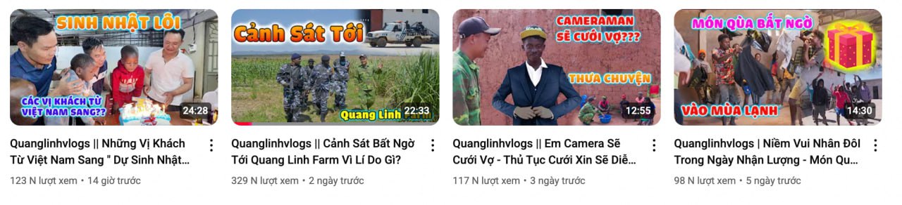 Cảnh sát Angola bất ngờ kiểm tra trang trại của Quang Linh Vlogs- Ảnh 1. Cảnh sát Angola bất ngờ kiểm tra trang trại của Quang Linh Vlogs- Ảnh 1.