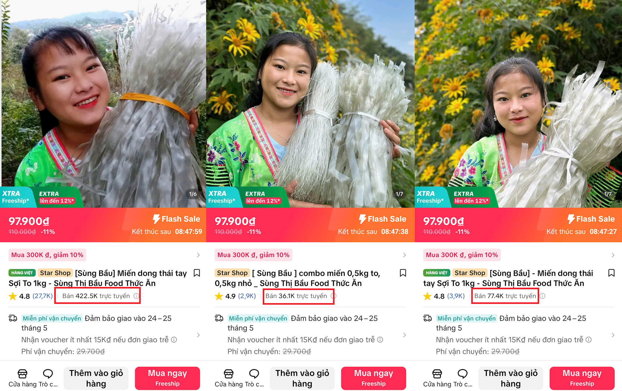 Choáng với doanh thu của Sùng Bầu sau 2 năm khởi nghiệp bán miến dong trên TikTok Shop- Ảnh 6. Choáng với doanh thu của Sùng Bầu sau 2 năm khởi nghiệp bán miến dong trên TikTok Shop- Ảnh 6.