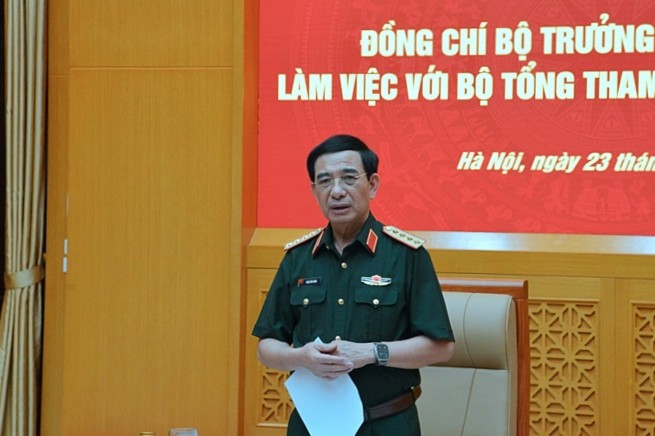 Đại tướng Phan Văn Giang chỉ đạo rà soát, sắp xếp biên chế, tổ chức quân sự địa phương, Bộ đội Biên phòng- Ảnh 2. Đại tướng Phan Văn Giang chỉ đạo rà soát, sắp xếp biên chế, tổ chức quân sự địa phương, Bộ đội Biên phòng- Ảnh 2.