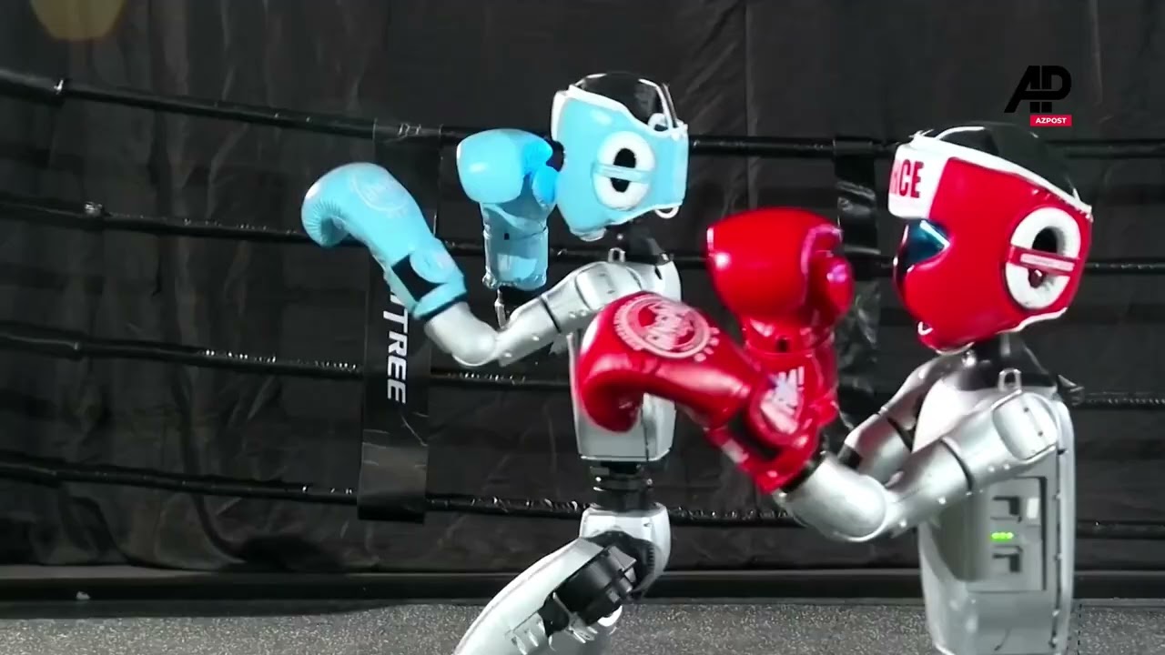 Robot hình người hăng say tập luyện trên võ đài, tung cú đấm như võ sĩ- Ảnh 2. Robot hình người hăng say tập luyện trên võ đài, tung cú đấm như võ sĩ- Ảnh 2.