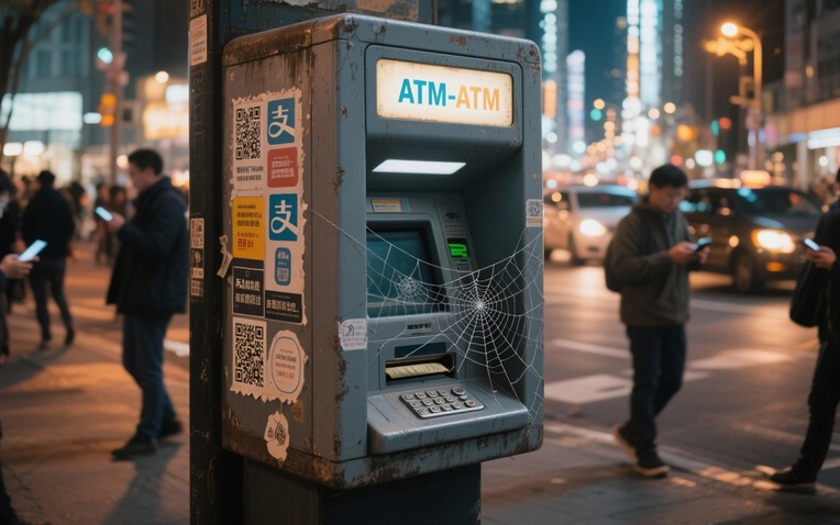 Số cây ATM tại Trung Quốc giảm mạnh trong bối cảnh thanh toán di động nở rộ- Ảnh 1. Số cây ATM tại Trung Quốc giảm mạnh trong bối cảnh thanh toán di động nở rộ- Ảnh 1.