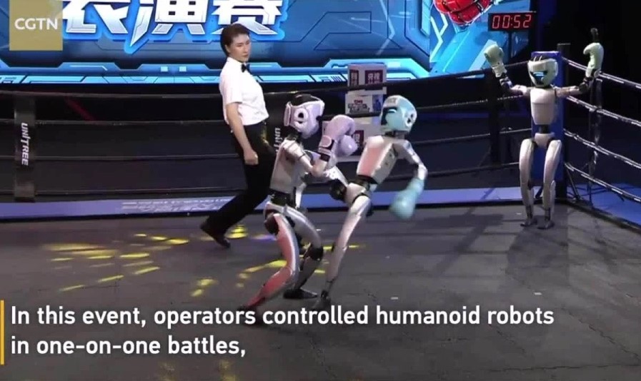 Robot Trung Quốc bước lên võ đài: Cuộc cách mạng AI bắt đầu bằng đấm móc và đá xoay- Ảnh 1. Robot Trung Quốc bước lên võ đài: Cuộc cách mạng AI bắt đầu bằng đấm móc và đá xoay- Ảnh 1.