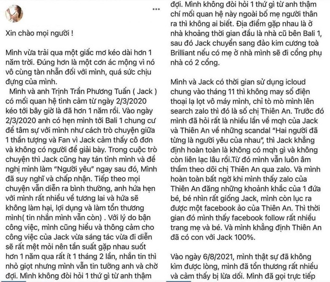 Toàn cảnh vụ bê bối tình ái chấn động Jack và Thiên An dai dẳng suốt 4 năm- Ảnh 1.