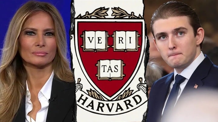 Bà Melania bác tin ông Trump 'đánh' Harvard vì con trai Barron không được nhận- Ảnh 1. Bà Melania bác tin ông Trump 'đánh' Harvard vì con trai Barron không được nhận- Ảnh 1.