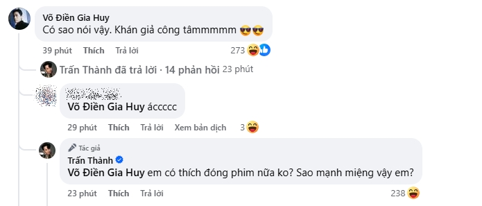 Trấn Thành nhắn thẳng 1 diễn viên trẻ: "Em có thích đóng phim nữa không? Sao mạnh miệng vậy?"- Ảnh 3. Trấn Thành nhắn thẳng 1 diễn viên trẻ: "Em có thích đóng phim nữa không? Sao mạnh miệng vậy?"- Ảnh 3.