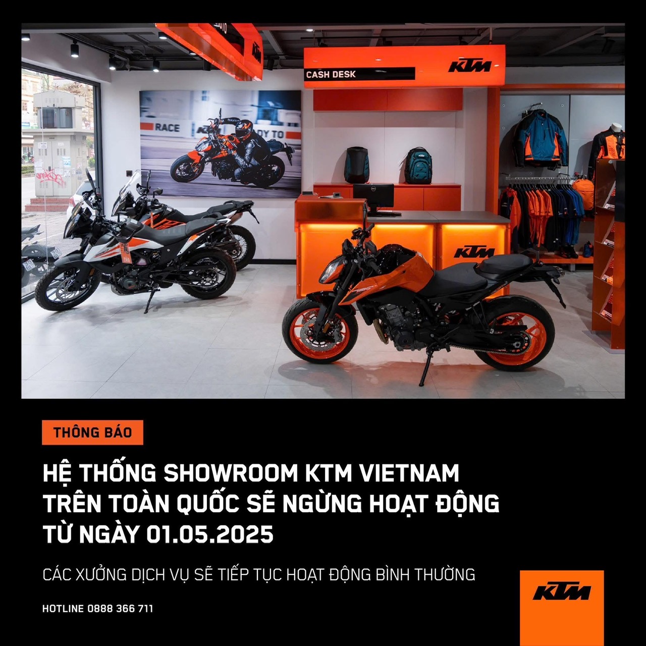 Showroom mô tô KTM ngừng hoạt động sau khi ồ ạt khuyến mãi- Ảnh 1. Showroom mô tô KTM ngừng hoạt động sau khi ồ ạt khuyến mãi- Ảnh 1.