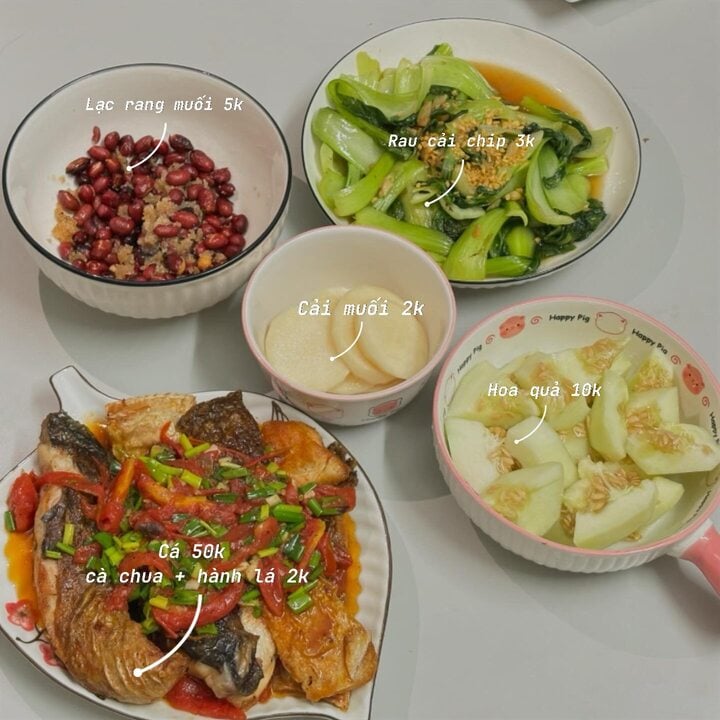500 nghìn đồng nấu cho 4 người ăn cả tuần, cô gái gen Z gây sốt mạng- Ảnh 4. 500 nghìn đồng nấu cho 4 người ăn cả tuần, cô gái gen Z gây sốt mạng- Ảnh 4.