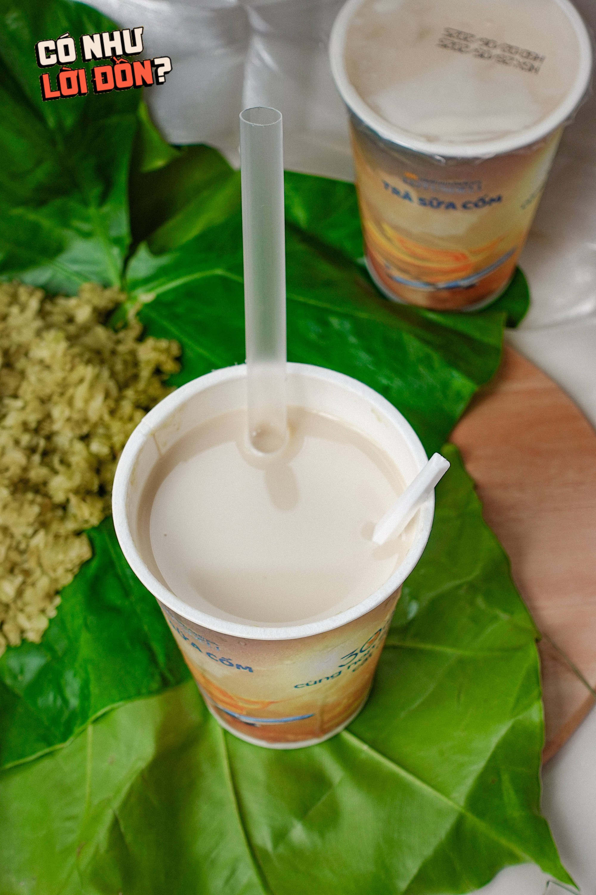 Cận cảnh cốc trà sữa cốm 50k của Vietnam Airlines: Bao bì đẹp nhưng topping bên trong mới là điều đáng chú ý- Ảnh 6. Cận cảnh cốc trà sữa cốm 50k của Vietnam Airlines: Bao bì đẹp nhưng topping bên trong mới là điều đáng chú ý- Ảnh 6.