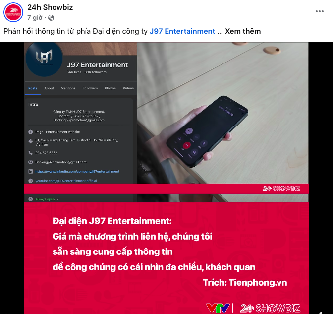 VTV tiếp tục phản hồi Công ty J97: Đã cởi mở nhưng đối phương VTV tiếp tục phản hồi Công ty J97: Đã cởi mở nhưng đối phương