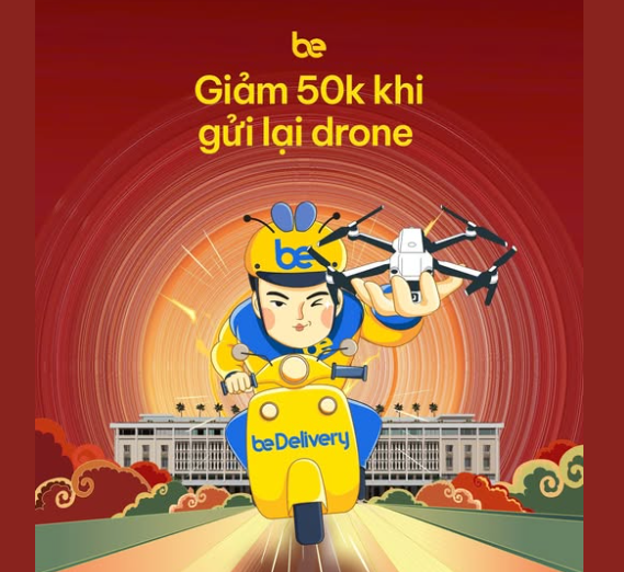 Hậu sự cố drone rơi: Be tung chương trình giảm 50.000 đồng cho mỗi cuốc xe trả lại drone- Ảnh 2. Hậu sự cố drone rơi: Be tung chương trình giảm 50.000 đồng cho mỗi cuốc xe trả lại drone- Ảnh 2.