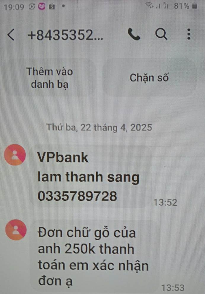 Đặt 1 đơn hàng mà có tới 2 shipper gọi đến, cùng đọc chính xác thông tin người nhận và gửi số tài khoản yêu cầu chuyển khoản thanh toán- Ảnh 1. Đặt 1 đơn hàng mà có tới 2 shipper gọi đến, cùng đọc chính xác thông tin người nhận và gửi số tài khoản yêu cầu chuyển khoản thanh toán- Ảnh 1.