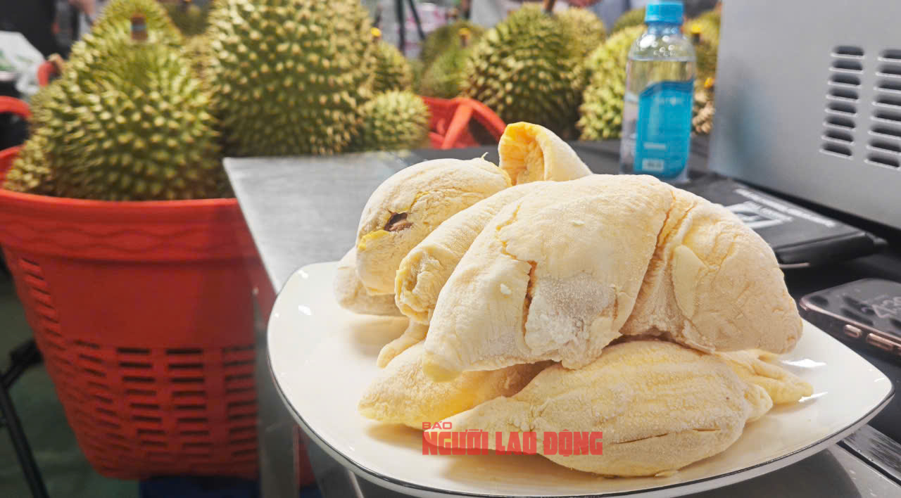 Giá sầu riêng tiếp tục giảm sâu, có loại chỉ còn 25.000 đồng/kg- Ảnh 2. Giá sầu riêng tiếp tục giảm sâu, có loại chỉ còn 25.000 đồng/kg- Ảnh 2.