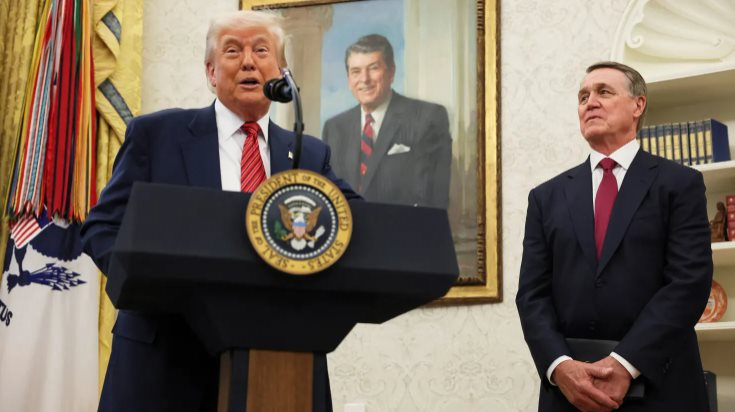 Ông Trump tuyên bố cứng rắn, khẳng định không giảm thuế 145% để thúc đẩy đàm phán thương mại với Trung Quốc- Ảnh 1. Ông Trump tuyên bố cứng rắn, khẳng định không giảm thuế 145% để thúc đẩy đàm phán thương mại với Trung Quốc- Ảnh 1.