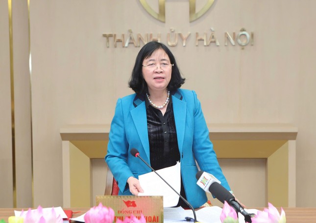 Bà Bùi Thị Minh Hoài làm Trưởng Tiểu ban Nhân sự Đại hội Đảng bộ thành phố Hà Nội- Ảnh 1. Bà Bùi Thị Minh Hoài làm Trưởng Tiểu ban Nhân sự Đại hội Đảng bộ thành phố Hà Nội- Ảnh 1.