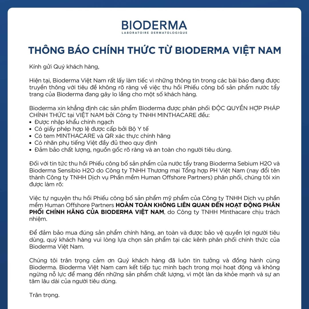 Hannah Olala có động thái nóng sau khi Bioderma bị thu hồi giấy phép- Ảnh 2. Hannah Olala có động thái nóng sau khi Bioderma bị thu hồi giấy phép- Ảnh 2.