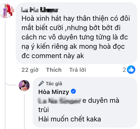 Hoà Minzy bị chê Hoà Minzy bị chê