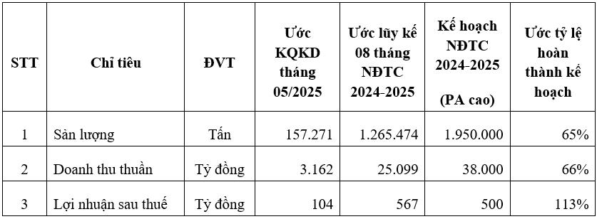 HSG: Không bị ảnh hưởng bởi chính sách thuế Hoa Kỳ, LNST 8 tháng NĐTC 2024-2025 đạt 567 tỷ đồng- Ảnh 1.
