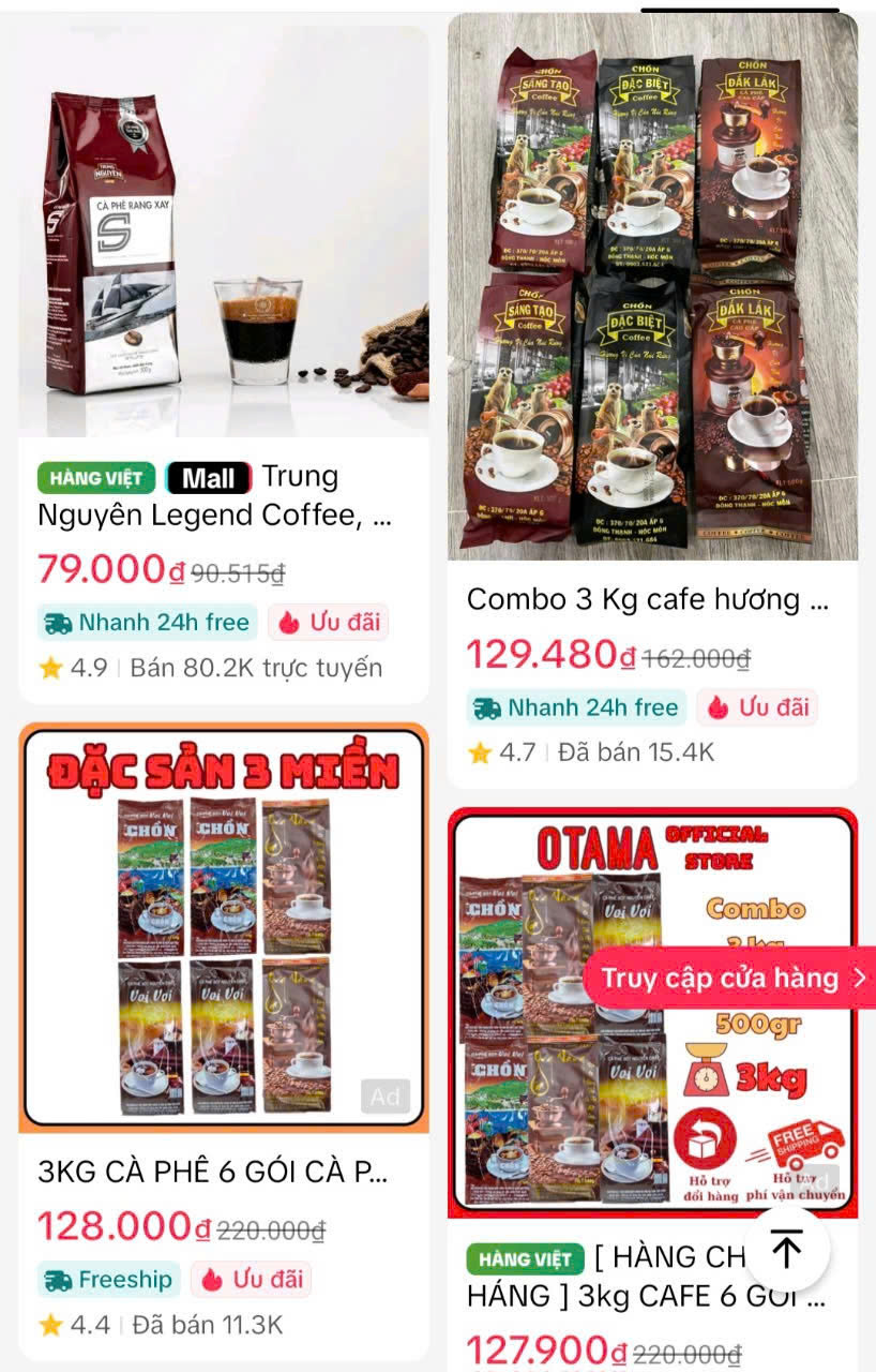 Cà phê thật - giả lẫn lộn- Ảnh 2. Cà phê thật - giả lẫn lộn- Ảnh 2.