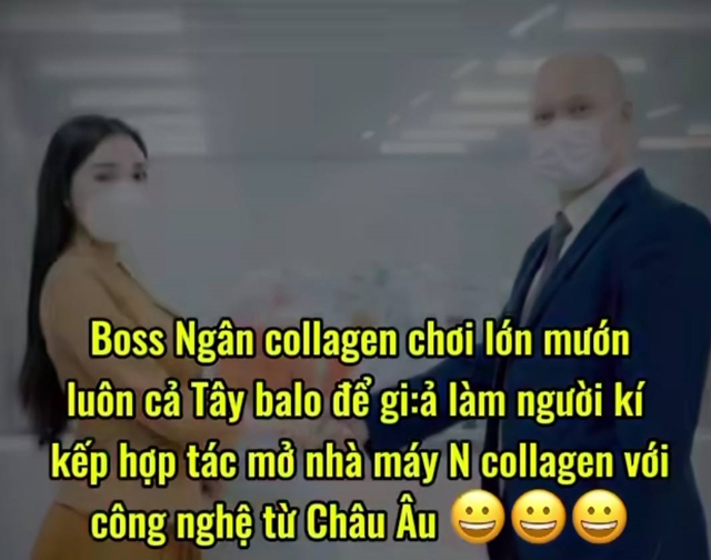 Sau nghi vấn thuê biệt tự trăm tỉ theo giờ để "phông bạt", Ngân Collagen lại bị "bóc phốt" thuê Tây balo đóng giả đối tác, giá thuê nghe mà ngao ngán!- Ảnh 1. Sau nghi vấn thuê biệt tự trăm tỉ theo giờ để "phông bạt", Ngân Collagen lại bị "bóc phốt" thuê Tây balo đóng giả đối tác, giá thuê nghe mà ngao ngán!- Ảnh 1.