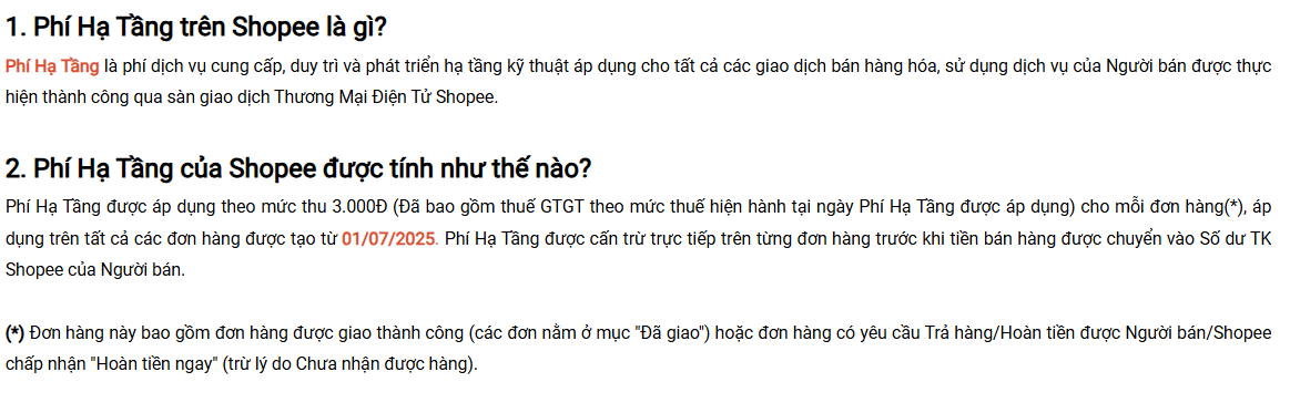 Shopee bất ngờ thu phí hạ tầng 3.000 đồng mỗi đơn hàng từ 1-7- Ảnh 1.