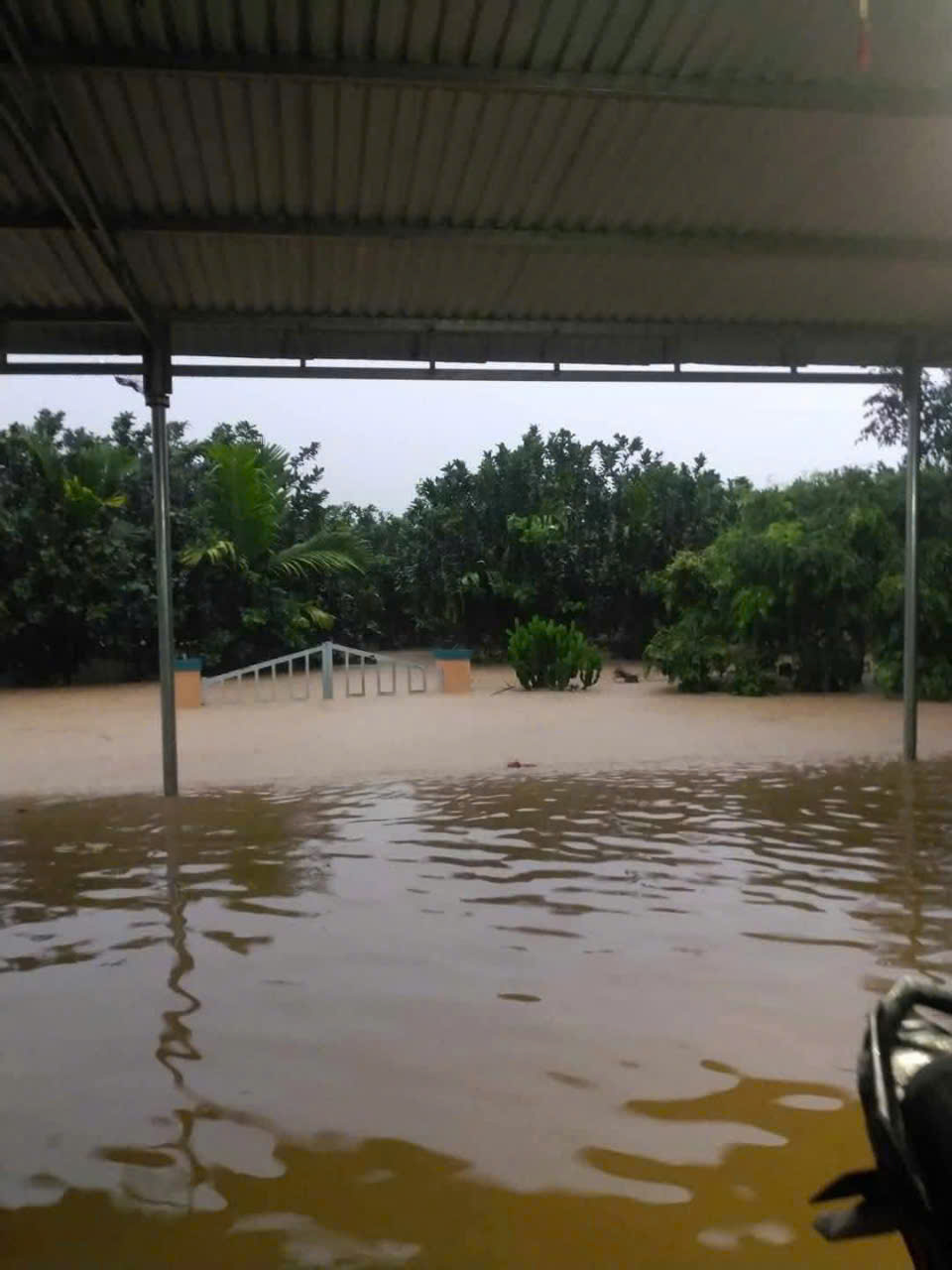 Bão số 1: Nước lụt tràn vào nhà dân, thủy điện thông báo xả lũ- Ảnh 5. Bão số 1: Nước lụt tràn vào nhà dân, thủy điện thông báo xả lũ- Ảnh 5.