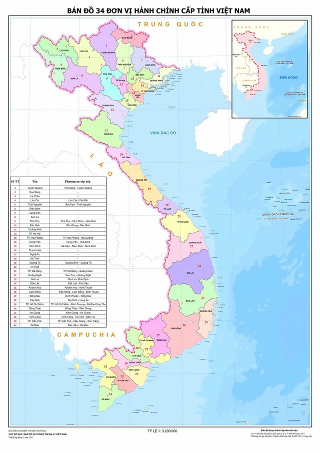 Chi tiết hai bản đồ hành chính Việt Nam khi có 63 và 34 đơn vị hành chính cấp tỉnh- Ảnh 2. Chi tiết hai bản đồ hành chính Việt Nam khi có 63 và 34 đơn vị hành chính cấp tỉnh- Ảnh 2.