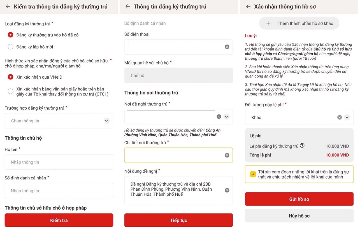 Cách tự đăng ký thường trú, tạm trú online ngay trên ứng dụng VNeID- Ảnh 3. Cách tự đăng ký thường trú, tạm trú online ngay trên ứng dụng VNeID- Ảnh 3.