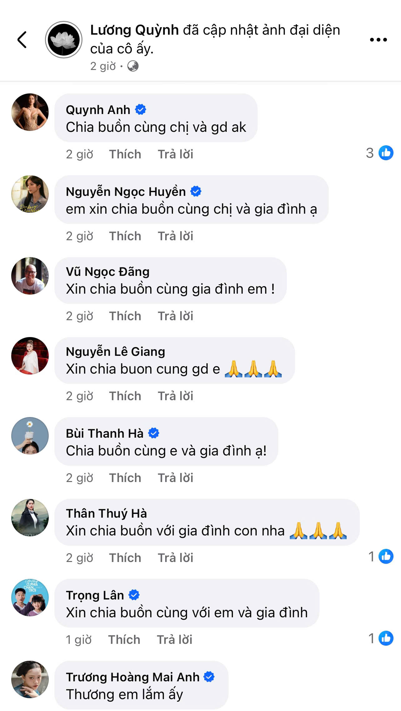 Bà ngoại Quỳnh Lương qua đời vì uống phải thuốc giả, Lê Giang cùng dàn sao đồng loạt chia buồn- Ảnh 2. Bà ngoại Quỳnh Lương qua đời vì uống phải thuốc giả, Lê Giang cùng dàn sao đồng loạt chia buồn- Ảnh 2.