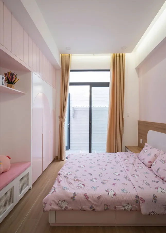 Nhà phố 2 tầng nổi bật lấy cảm hứng từ 'búp măng non'- Ảnh 8. Nhà phố 2 tầng nổi bật lấy cảm hứng từ 'búp măng non'- Ảnh 8.