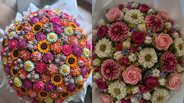 Bà mẹ ba con làm hoa từ bánh cupcake gây sốt khắp thế giới- Ảnh 3. Bà mẹ ba con làm hoa từ bánh cupcake gây sốt khắp thế giới- Ảnh 3.