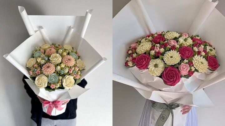 Bà mẹ ba con làm hoa từ bánh cupcake gây sốt khắp thế giới- Ảnh 4. Bà mẹ ba con làm hoa từ bánh cupcake gây sốt khắp thế giới- Ảnh 4.