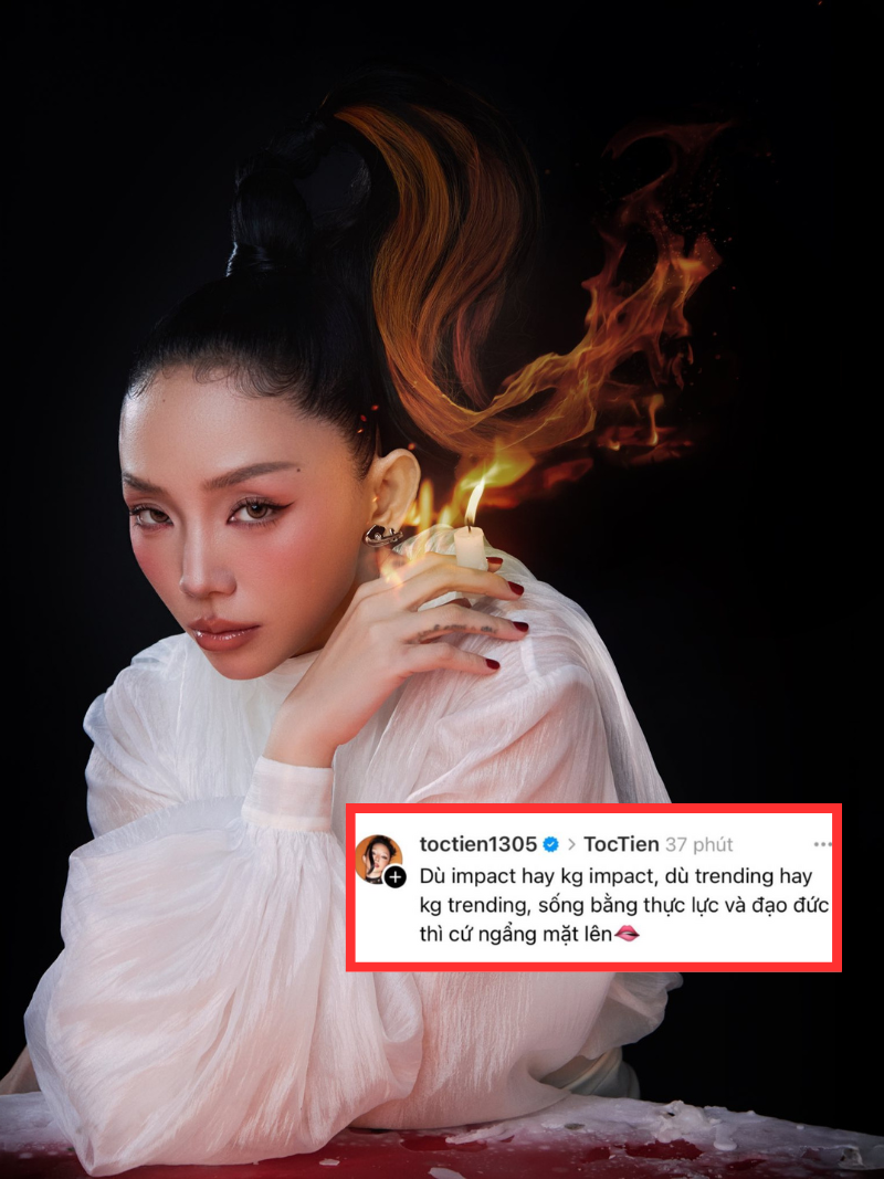 Tóc Tiên phản pháo gắt khi bị chê không nhiều fan: "Sống bằng thực lực và đạo đức thì cứ ngẩng mặt lên"- Ảnh 1. Tóc Tiên phản pháo gắt khi bị chê không nhiều fan: "Sống bằng thực lực và đạo đức thì cứ ngẩng mặt lên"- Ảnh 1.