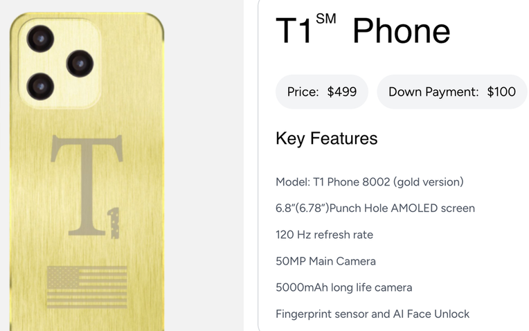 Vừa ra mắt, smartphone "Made in USA" giá 499 USD của ông Trump đã bị truyền thông Mỹ nghi ngờ- Ảnh 1. Vừa ra mắt, smartphone "Made in USA" giá 499 USD của ông Trump đã bị truyền thông Mỹ nghi ngờ- Ảnh 1.