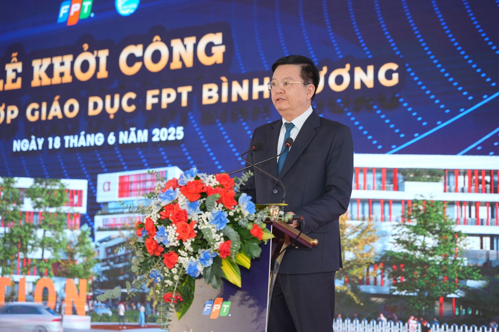 FPT chính thức khởi công tổ hợp giáo dục 84.000m2 tại Bình Dương- Ảnh 1.
