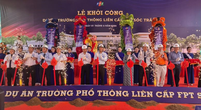 Tập đoàn FPT khởi công xây trường tại Sóc Trăng, bắt đầu đào thế hệ "kỹ sư 57"- Ảnh 1. Tập đoàn FPT khởi công xây trường tại Sóc Trăng, bắt đầu đào thế hệ "kỹ sư 57"- Ảnh 1.