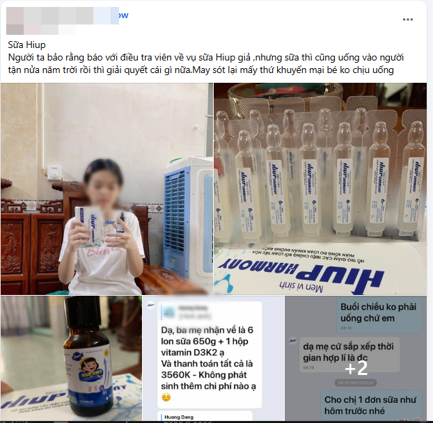 Cho cả 2 con uống hàng chục hộp sữa HIUP, người mẹ trẻ hoang mang uất nghẹn: “Khổ thân, con đã còi cọc lại uống sữa giả”- Ảnh 6.