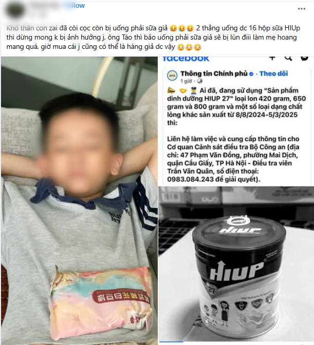 Cho cả 2 con uống hàng chục hộp sữa HIUP, người mẹ trẻ hoang mang uất nghẹn: “Khổ thân, con đã còi cọc lại uống sữa giả”- Ảnh 3.