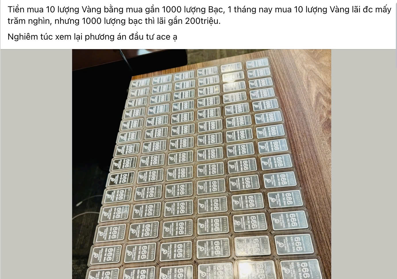 Đầu tư bạc lời nhiều hơn mua vàng?- Ảnh 1.