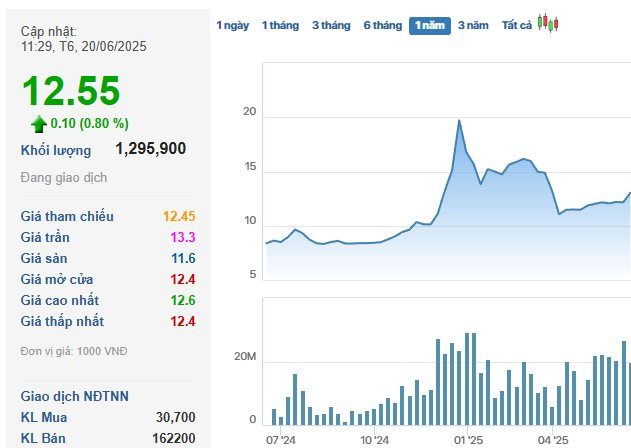 “Cá mập” PYN Elite Fund gom hàng triệu cổ phiếu nhà sản xuất Anh trai vượt ngàn chông gai trong phiên tăng trần- Ảnh 1. “Cá mập” PYN Elite Fund gom hàng triệu cổ phiếu nhà sản xuất Anh trai vượt ngàn chông gai trong phiên tăng trần- Ảnh 1.