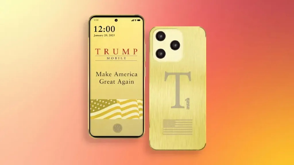 Tổng thống Trump ra mắt chiếc điện thoại mạ vàng- Ảnh 1. Tổng thống Trump ra mắt chiếc điện thoại mạ vàng- Ảnh 1.